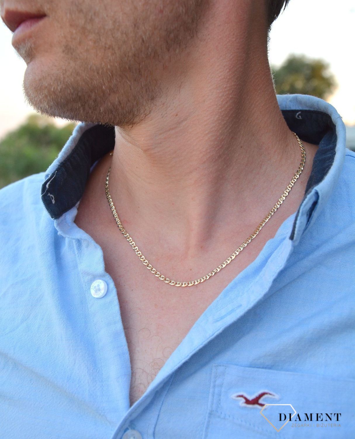 Złoty łańcuszek damski 585 Marina Gucci 1413-080 585 (1).jpg